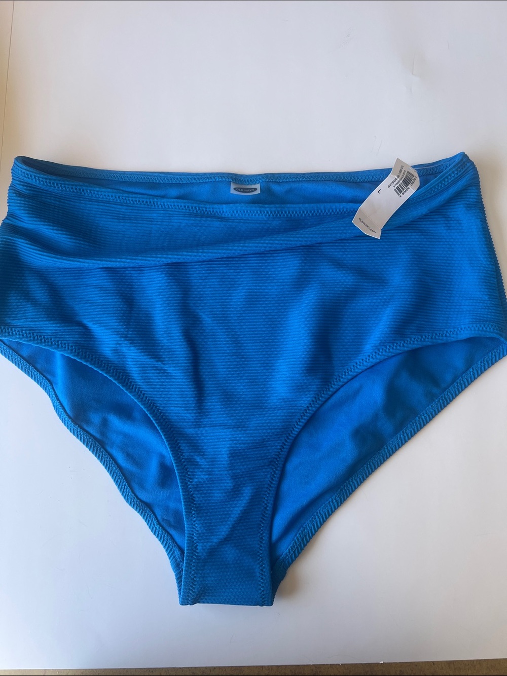 Old Navy Bright Blue High-Waist Bikini Bottoms
